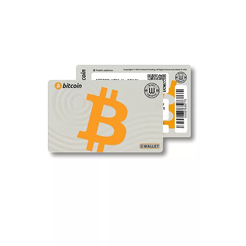 Bitcoin Cold Wallet Tarjeta Wady - Imagen 2
